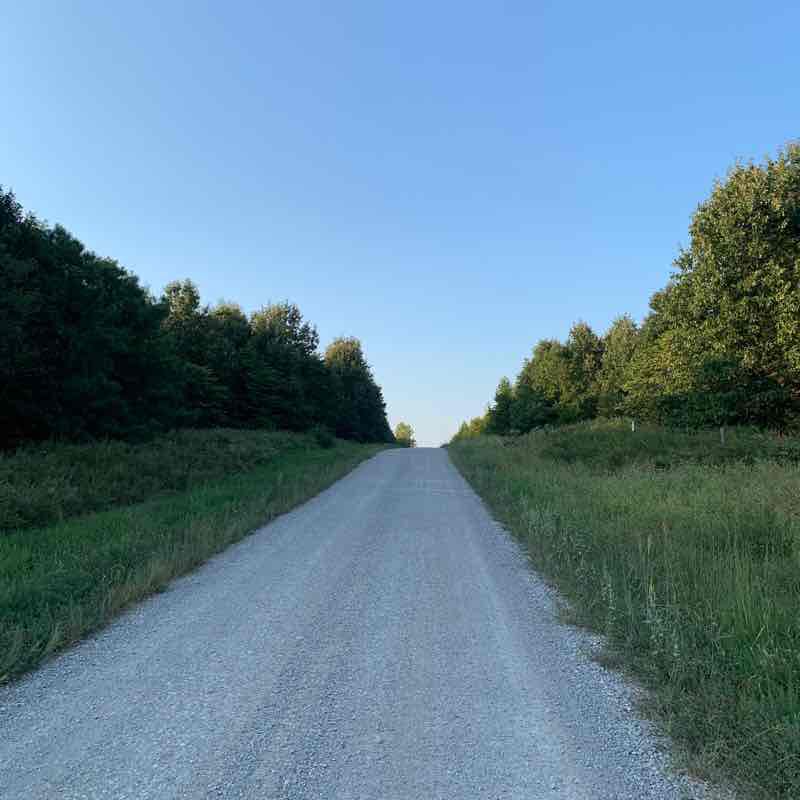Columbia mine preserve  walking route map in Winslow