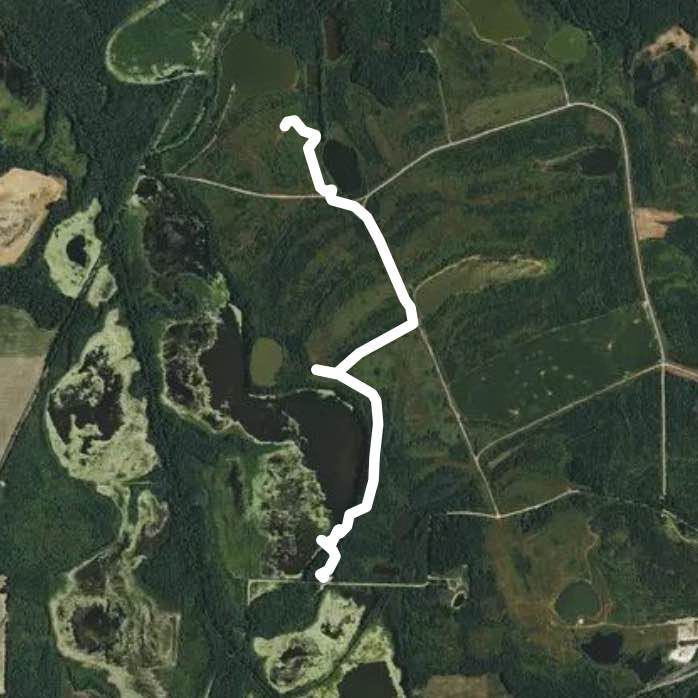 Columbia mine preserve walking route map in Winslow