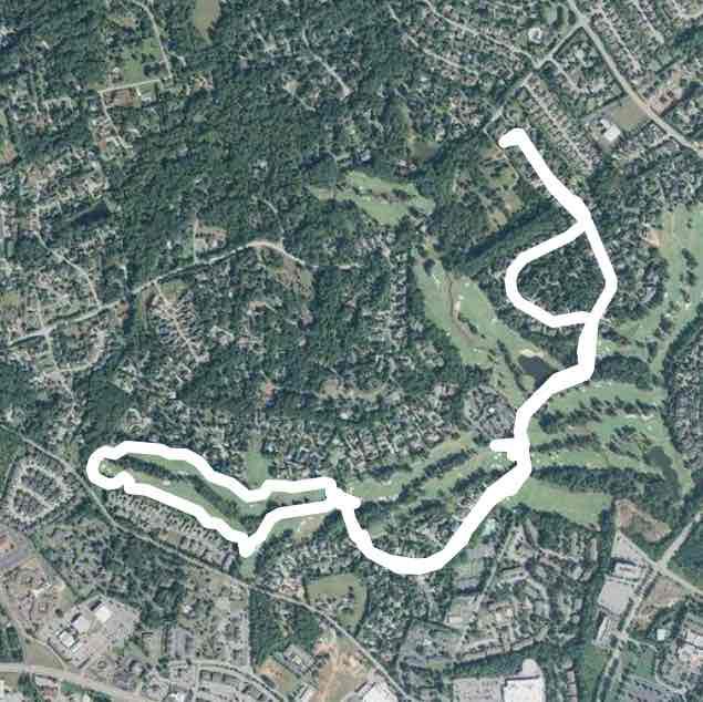 Thornblade walking route map in Greer