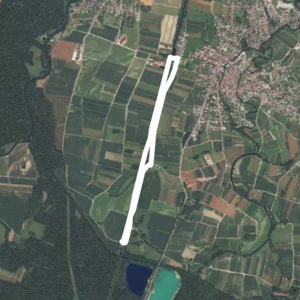 Sainte Marie du Chêne Chapel, Plobsheim walking route map in Plobsheim