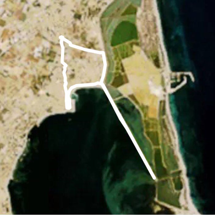 Sludges and mills quintin and the hosiery walking route map in San Pedro del Pinatar