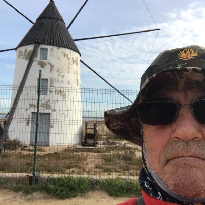 Sampedro Mill Quentin Punta Algae La Llana Puert walking route map in San Pedro del Pinatar