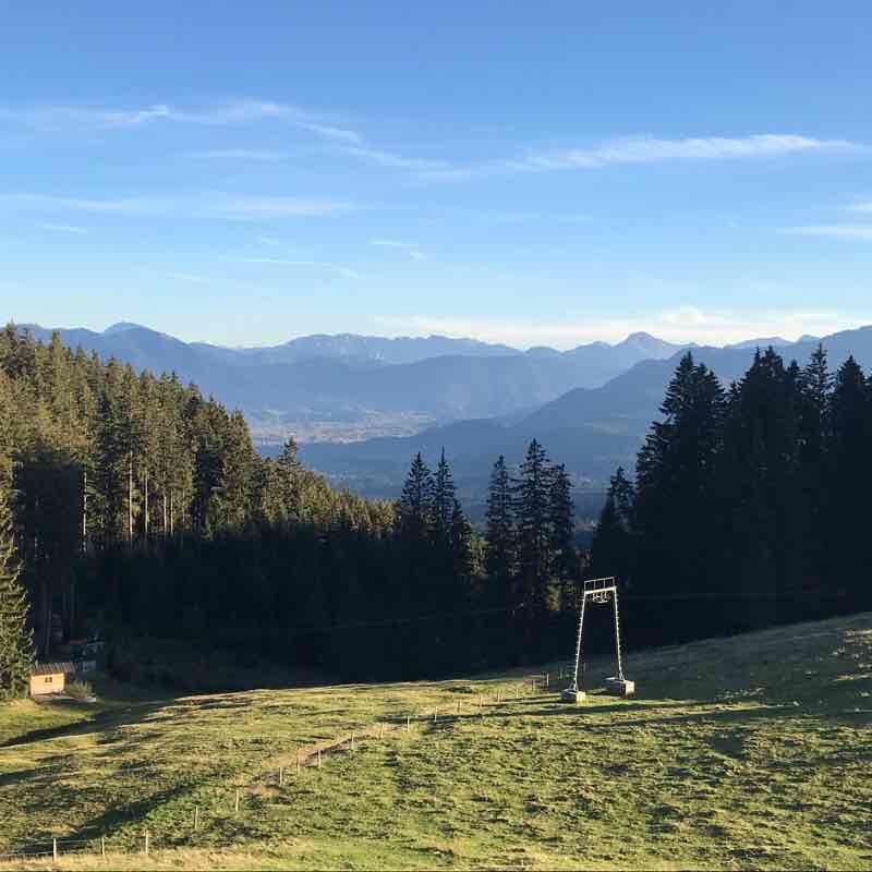 Blomberg walking route map in Wackersberg