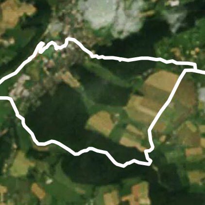 Over hill and dale walking route map in Bosc-Guérard-Saint-Adrien