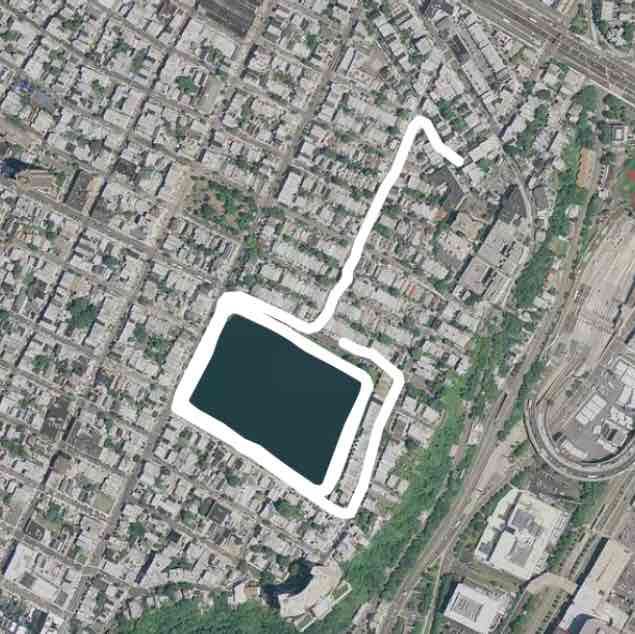 Weehawken Resevoir Route