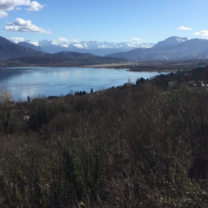 Tour of Lac du Bourget by Vions, Chanaz ..... walking route map in Aix-les-Bains