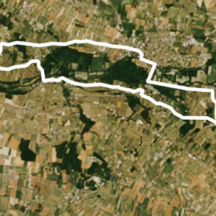 Golf walking route map in Saint-Même-les-Carrières