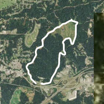 Vicksburg National Military Park walking route map in Vicksburg