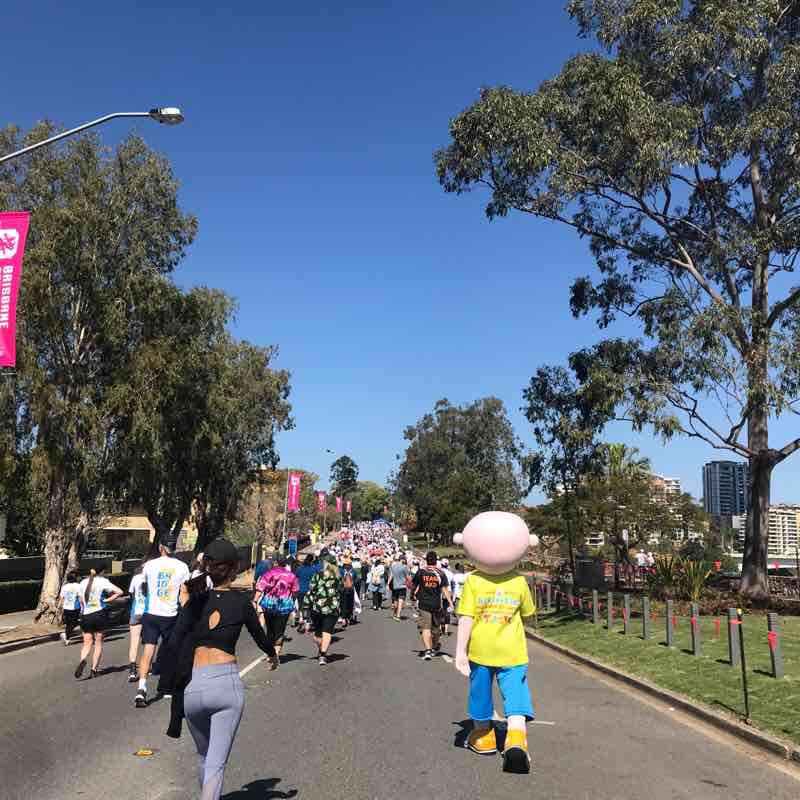 Bridge to Brisbane 2019 walking route map in Kangaroo Point