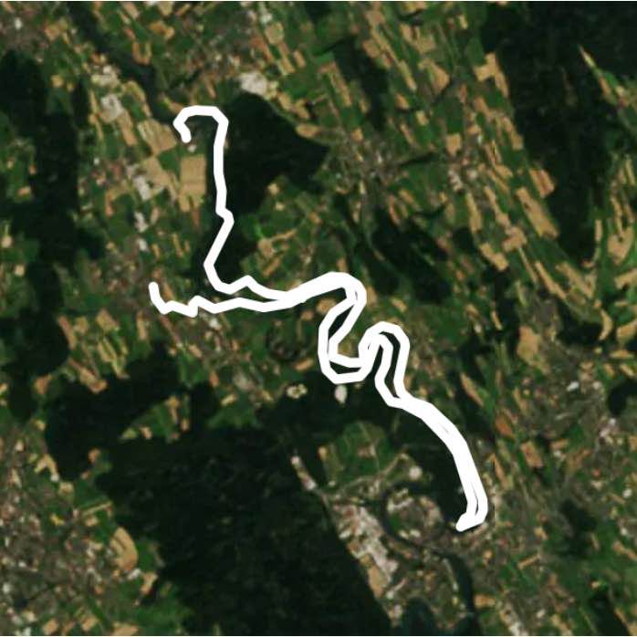Along the Reuss ... walking route map in Künten