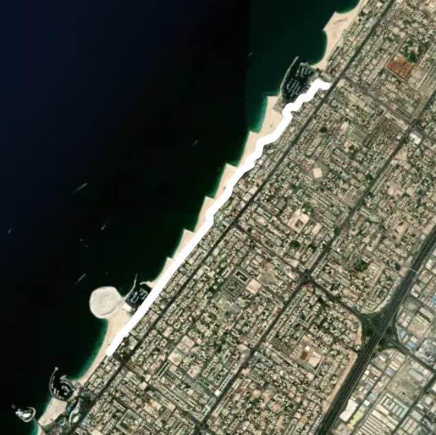 Kite beach running track Dubai, Emirate of Dubai, United Arab