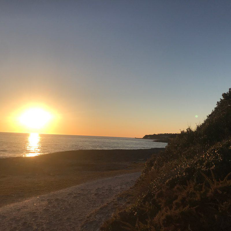 Customs trail walking route map in Royan