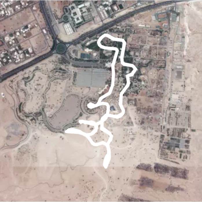 Alain zoo walking route map in Al Ain