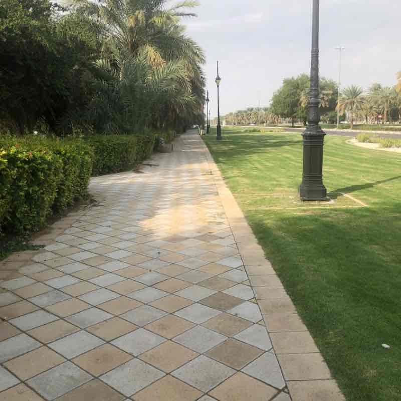 Sarooj alain walking route map in Al Ain