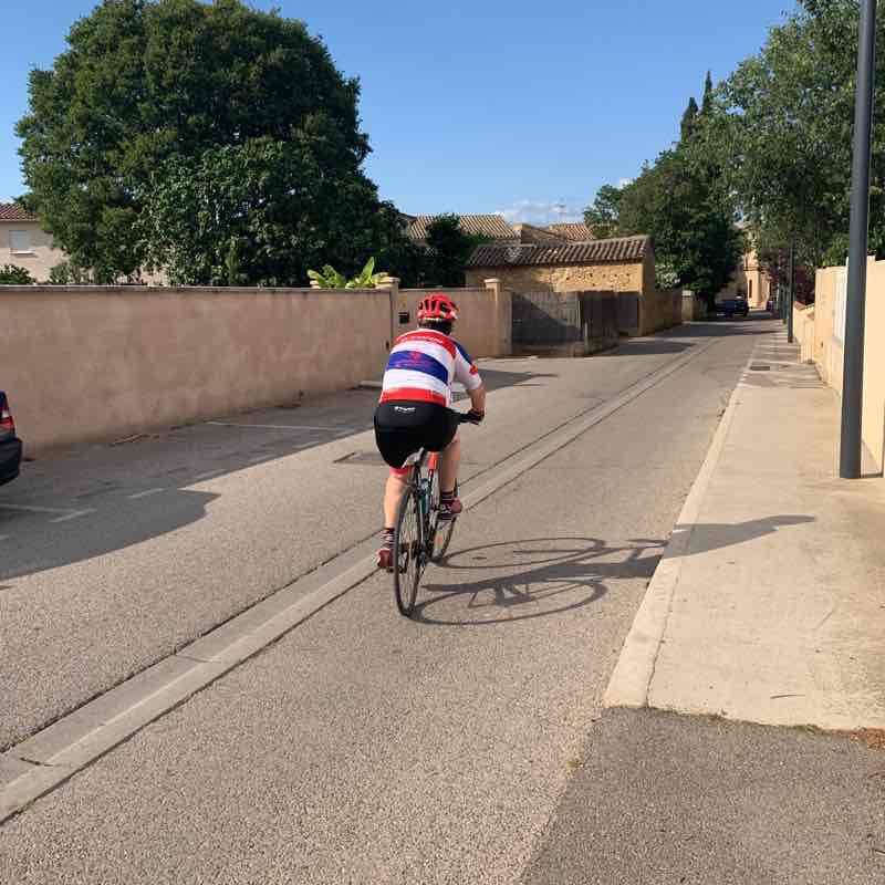 Beziers walking route map in Mus