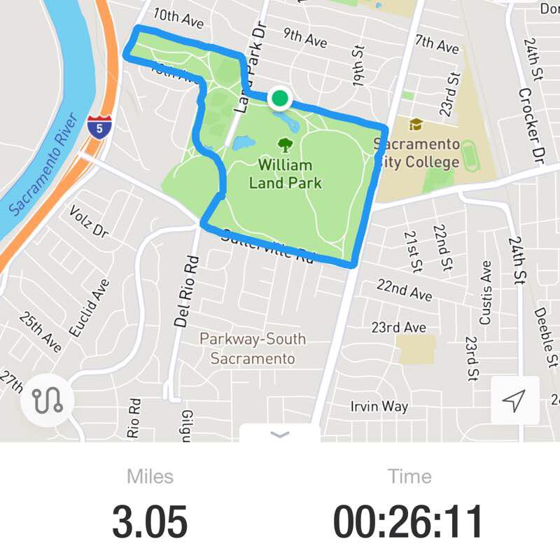 William Land Park Run Sacramento, California, USA Pacer