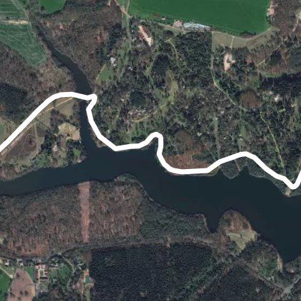 Virginia Water half walking route map in Sunninghill