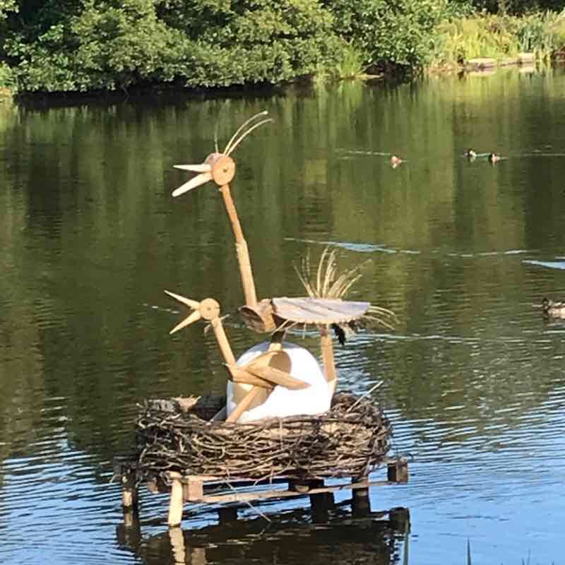 Parc Aquarev Loudeac walking route map in Loudéac