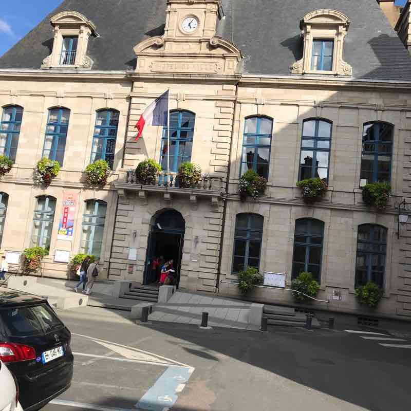 St Brieuc center walking route map in Saint-Brieuc