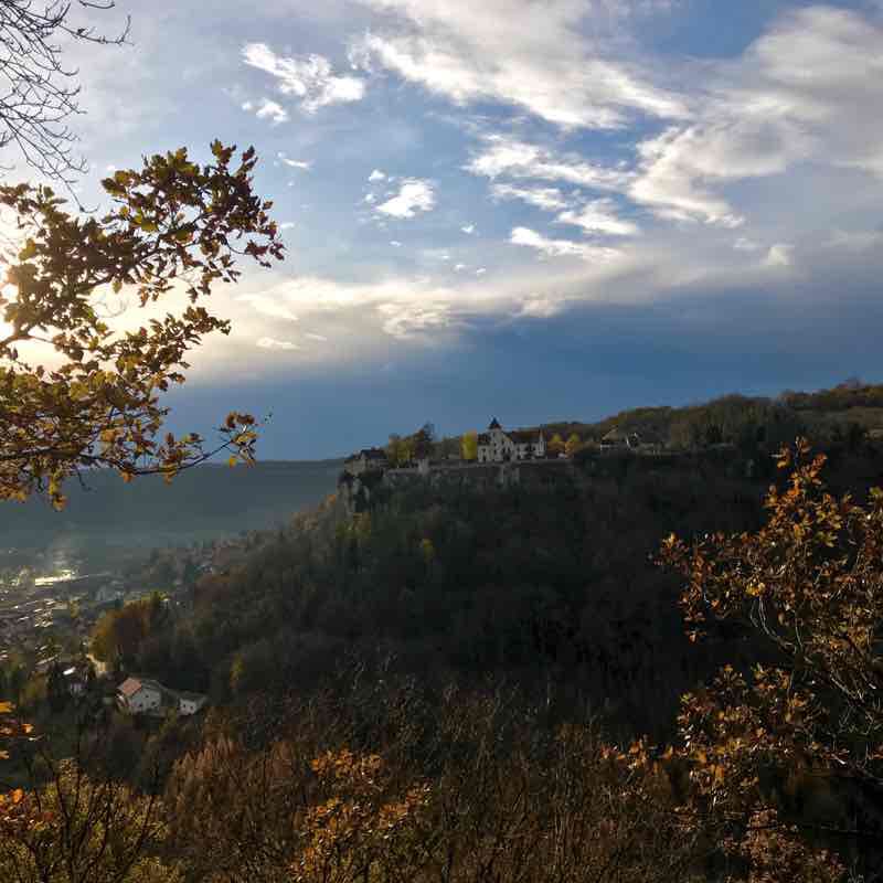 Ornans, Burgundy-Franche-Comté walking route map in Ornans