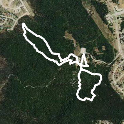 Cedar Ridge Preserve walking route map in Duncanville