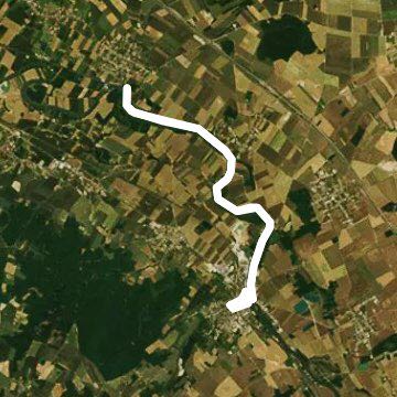 Edges yonne walking route map in Pont-sur-Yonne