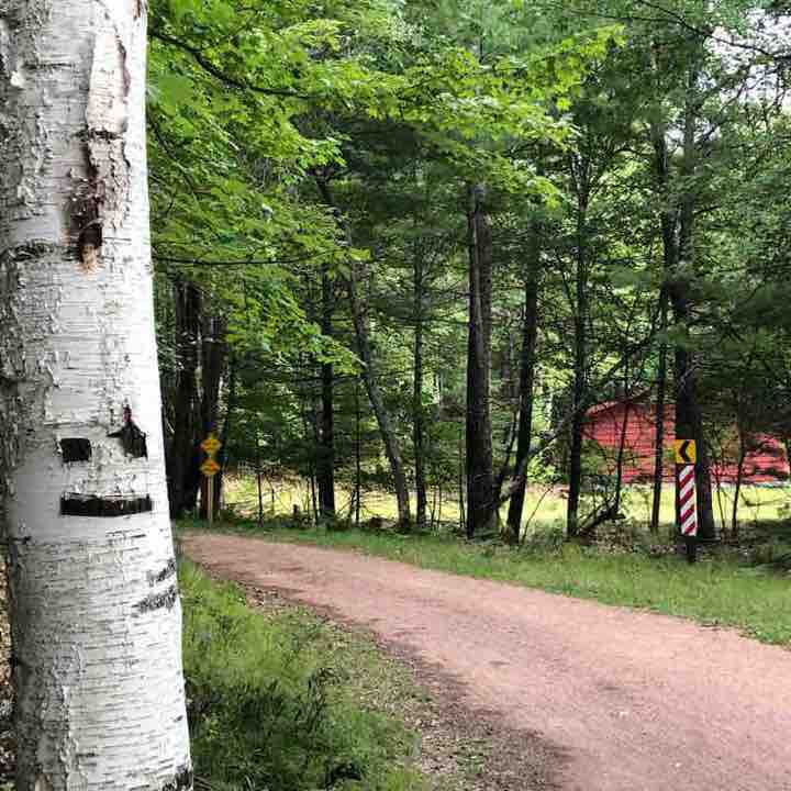 Minocqua Bear Skin 6 Miler walking route map in Woodruff