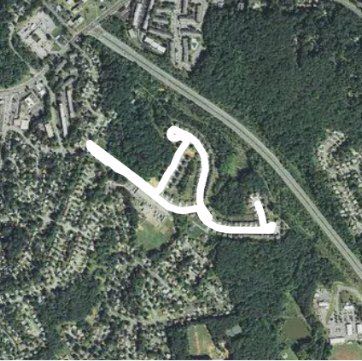 Roswal Walk walking route map in Lanham