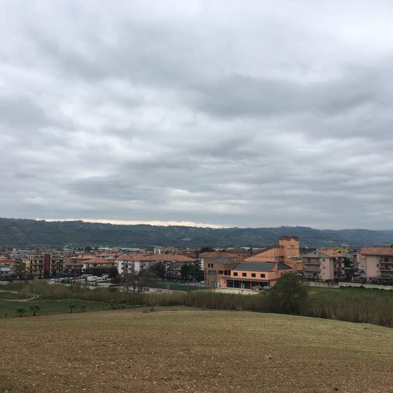 Piceno hills walking route map in Centobuchi