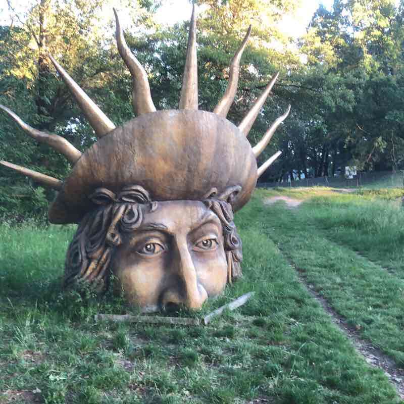 Threshold of Naurrouse walking route map in Montferrand