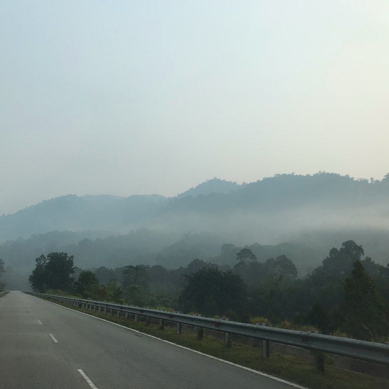 Ghost Mountain - 1462m walking route map in Kuala Klawang