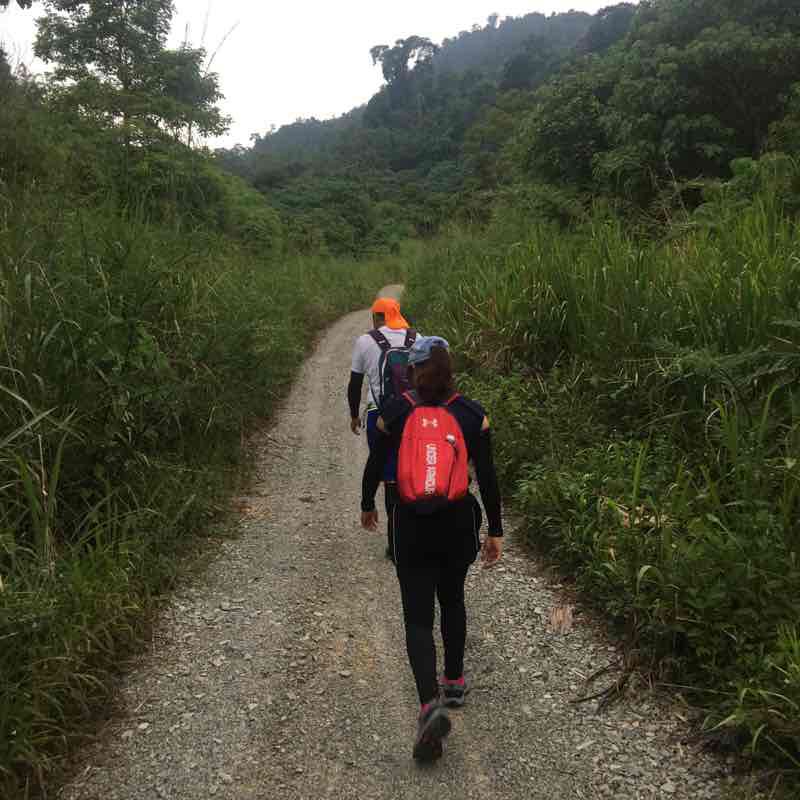 Mount Nuang via Good Widow 1493m walking route map in Bentong