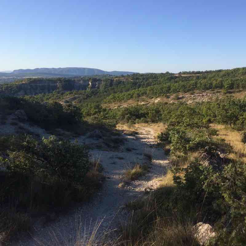 The sluts walking route map in Forcalquier