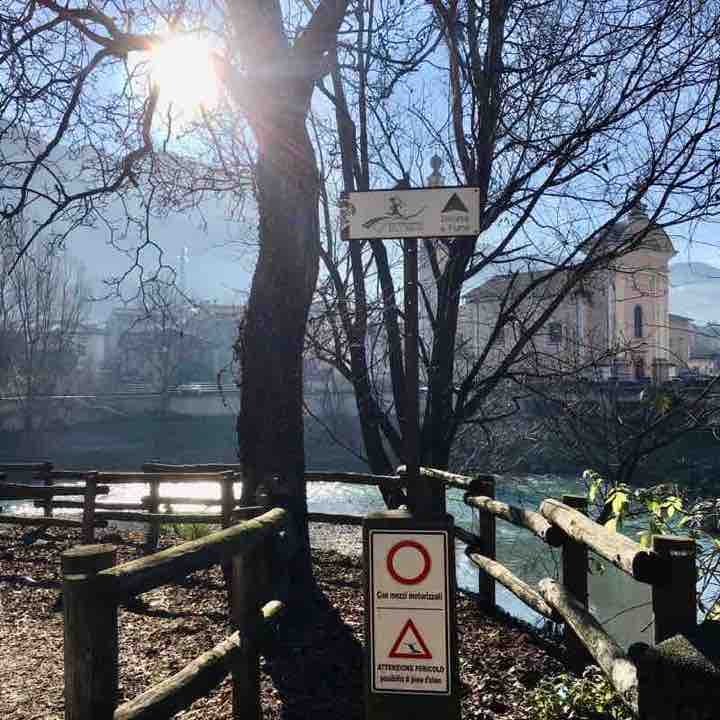 Boario- River property walking route map in Sacca