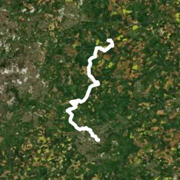 Tormarton - Bath, 7. Teil Cotswold Way walking route map in Tormarton