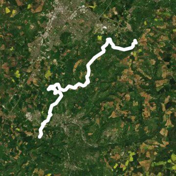 Birdlip - Kings Stanley, 4. Teil Cotswold Way walking route map in Stockwell