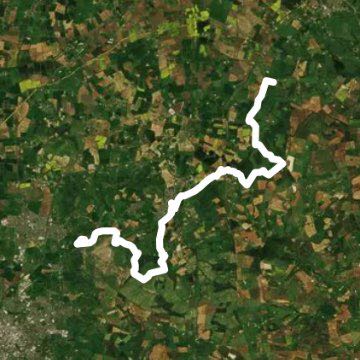 Stanton - Cleeve Hill walking route map in Snowshill