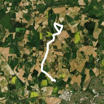 Penton Clanville Tangley Fox walking route map in Charlton