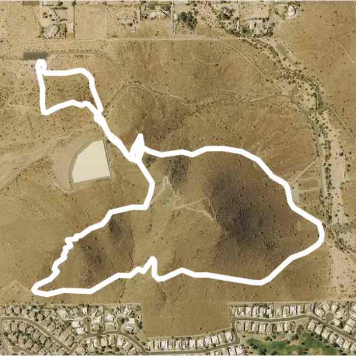 Moderate hike on Thunderbird Mountain Trail Glendale, Arizona, USA Pacer