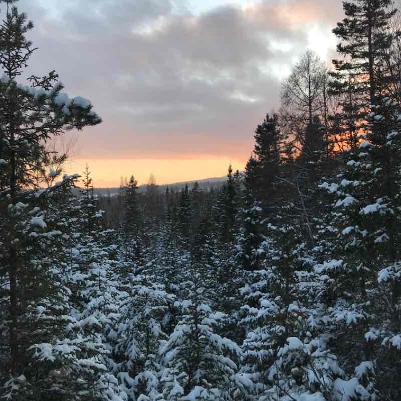 Ranch walking route map in Saint-Siméon