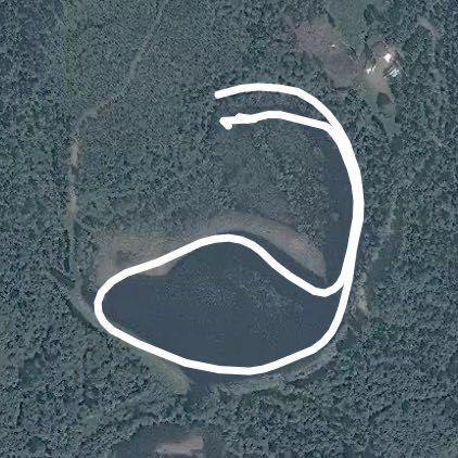 Rink walking route map in Saint-Siméon