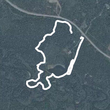 Ranch of the rank of the grilled walking route map in Saint-Siméon