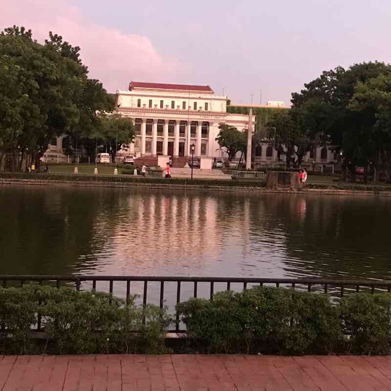 Capitol Park and Lagoon walking route map in Bacolod