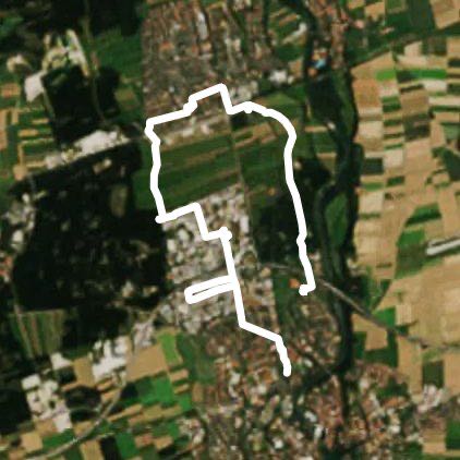 Kaufering walking route map in Landsberg am Lech