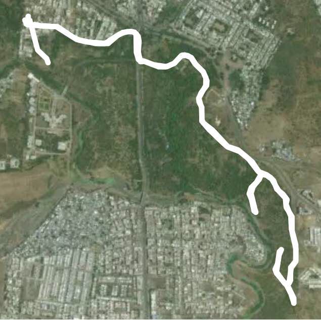 Swan jayanti walking route map in Bhopal
