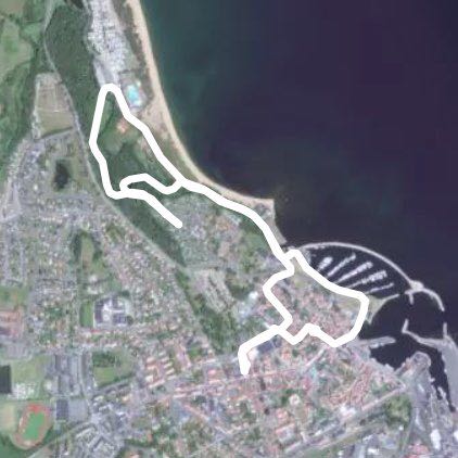 Cityparkoceanwalk walking route map in Simrishamn