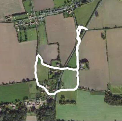 Weasenham way walking route map in Wellingham
