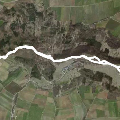 Geological educational / hiking trail Hesselberg walking route map in Gerolfingen