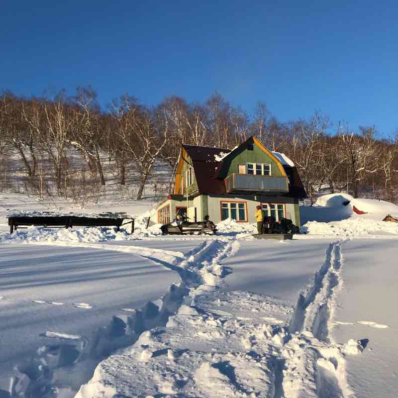 At the cottage walking route map in Vilkovo