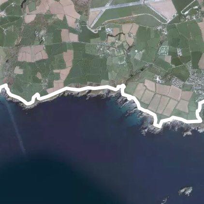 Caerfai to Solva - Pembrokeshire walking route map in St Davids